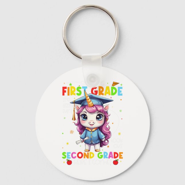 So Long 1st Grade Graduation Last Day Of School  Key Ring (Front)
