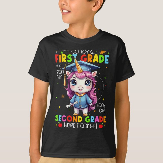 So Long 1st Grade Graduation Last Day Of School  T-Shirt (Front)