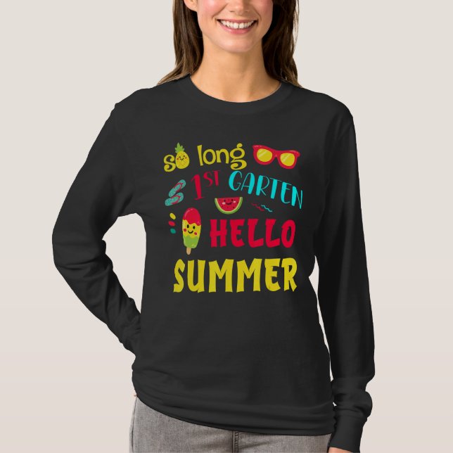 So Long 1st Grade Hello Summer Last Day School Gra T-Shirt (Front)