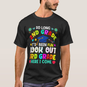So Long 2nd Grade Graduation Graduate Teacher Kids T-Shirt
