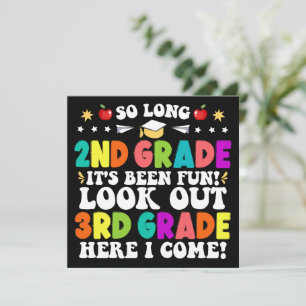 So Long 2nd Grade Look out 3rd Grade Graduation Announcement