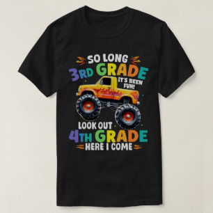  So Long 3rd Grade Graduation Monster Truck  T-Shirt