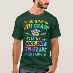 So Long 4Th Grade 5Th Grade Here I Come Graduation T-Shirt