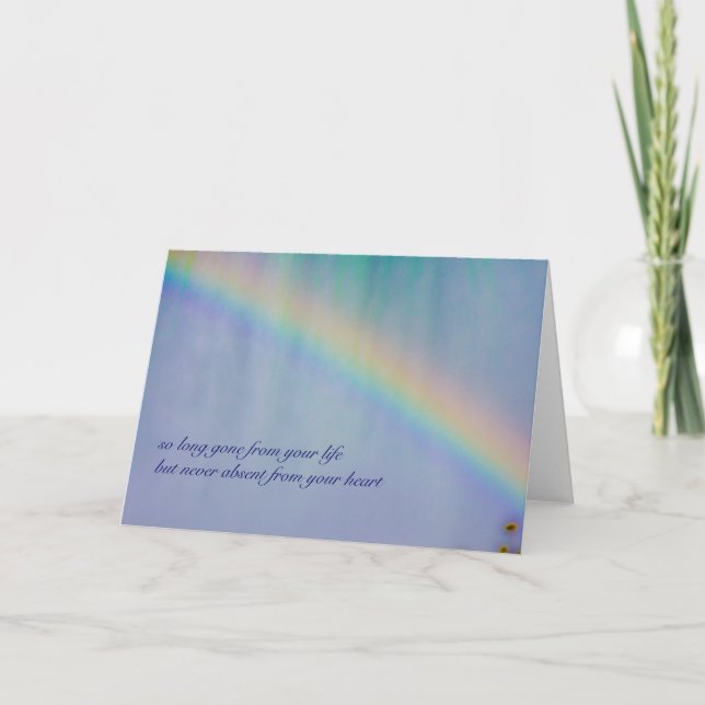 So Long Gone Sympathy Card (Front)