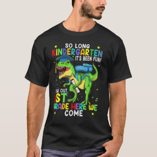 So Long Kindergarten Graduation Boys Class 22 Dino T-Shirt
