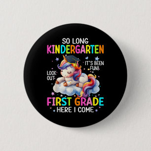 So Long Kindergarten Graduation Cl 2025 Unicorn Ki 6 Cm Round Badge