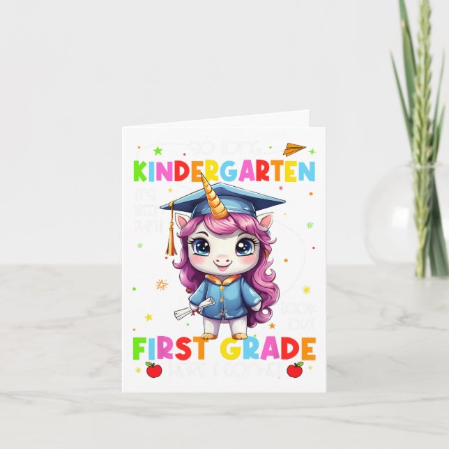 So Long Kindergarten Graduation Last Day Of School Card (Front)