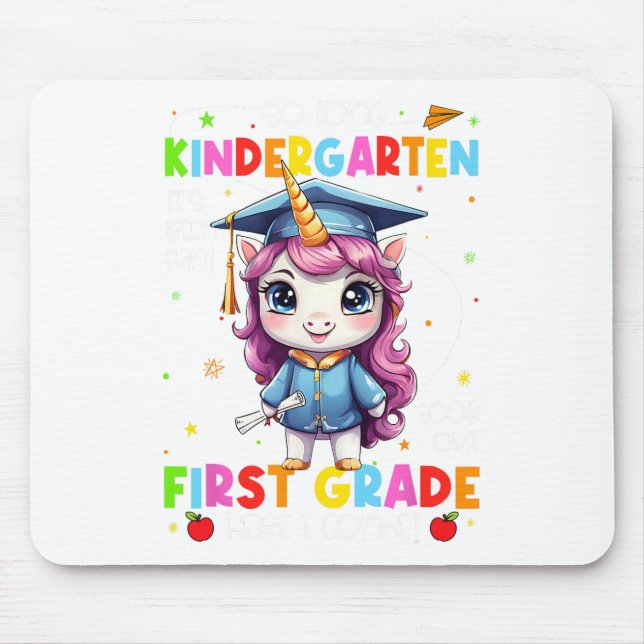 So Long Kindergarten Graduation Last Day Of School Mouse Mat (Front)