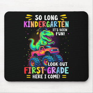 So Long Kindergarten Graduation Monster Truck Dino Mouse Mat
