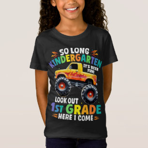 So Long Kindergarten Graduation Monster Truck  T-Shirt