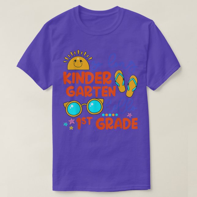 SO LONG KINDERGARTEN HELLO 1st GRADE Teacher Stude T-Shirt (Design Front)