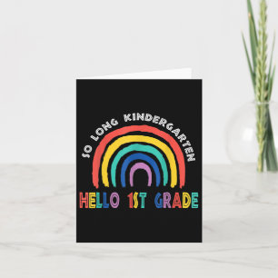 So Long Kindergarten Hello Summer For Kids Teacher Card