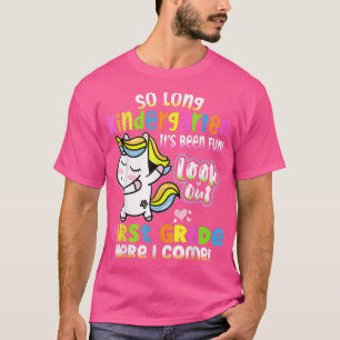 So long kindergarten here i come 1 grade Kids Cute T-Shirt