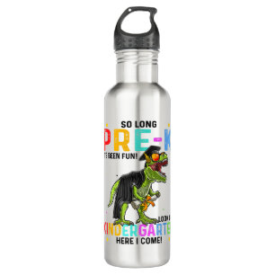 So Long Pre-K Kindergarten Here I Come Dinosaur Gr 710 Ml Water Bottle