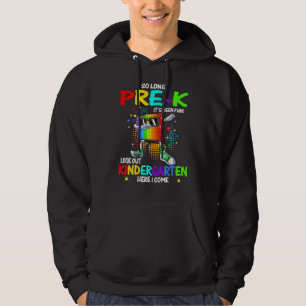 So Long Pre K Kindergarten Here I Come Pop It Grad Hoodie