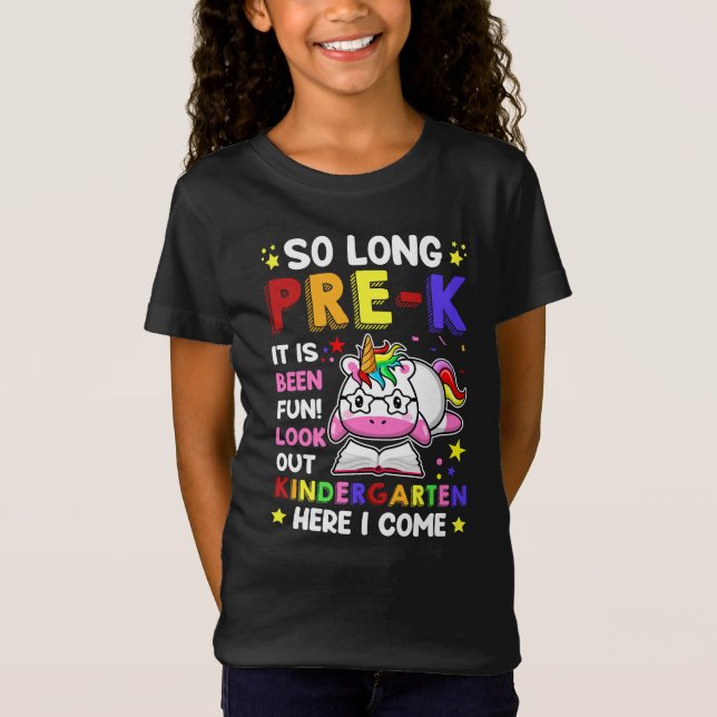 So Long Pre-K Kindergarten Here I Come T-Shirt (Front)