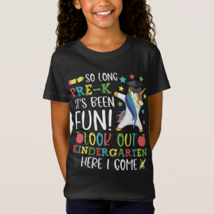 So Long Pre-K Kindergarten Here I Come Unicorn Dab T-Shirt