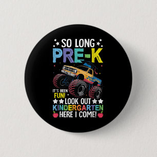 So Long Pre-k Preschool Graduation Kindergarten He 6 Cm Round Badge