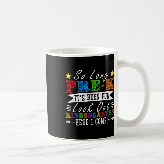 So Long Pre-k Preschool Graduation Kindergarten He Coffee Mug (Right)