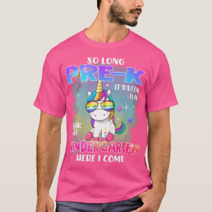 So Long PreK Kindergarten Here I Come Graduation G T-Shirt