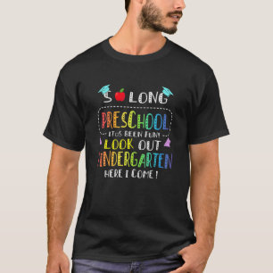 So Long Preschool Kindergarten Here I Come Graduat T-Shirt