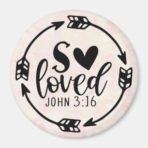 So Loved John 3:16 Magnet