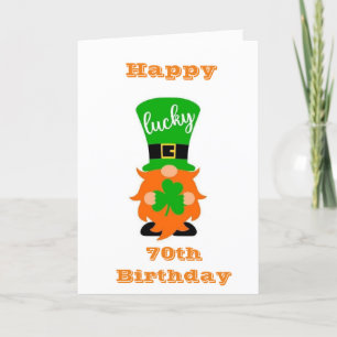 SO "LUCKY TO HAVE YOU" 70th BIRTHDAY Card