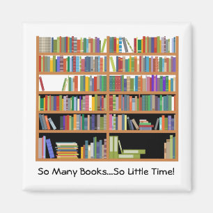 So Many Books (customisable) Magnet