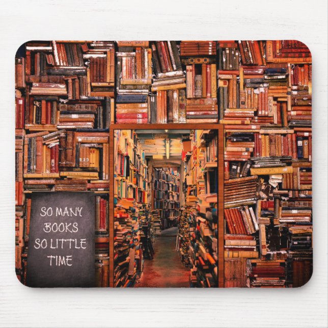 So Many Books Mouse Mat (Front)
