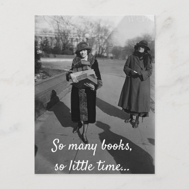 So Many Books Postcard (Front)