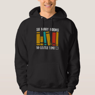 So Many Books Reading Books  Librarian Hoodie