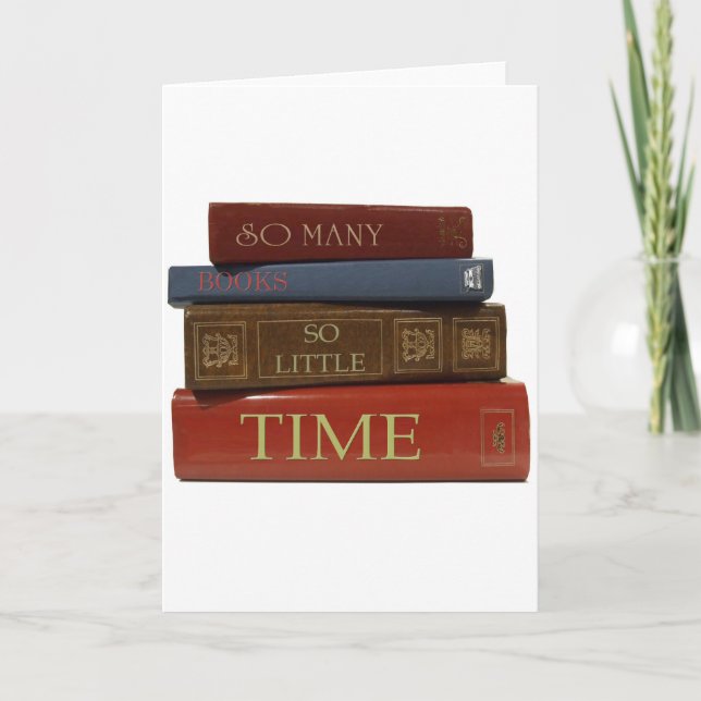 So Many Books So Little Time Card (Front)