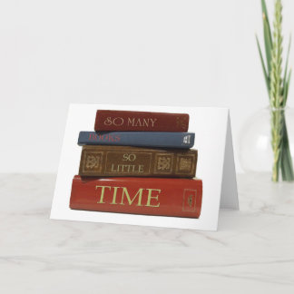So Many Books So Little Time Card