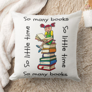 So Many Books So Little Time Cushion