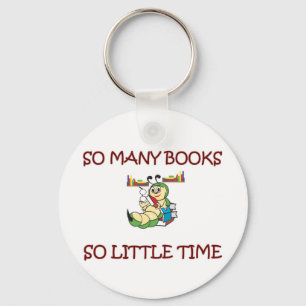 SO MANY BOOKS SO LITTLE TIME KEY RING