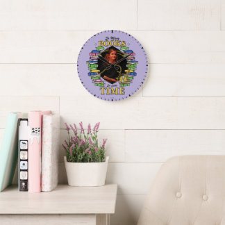 So Many Books, So Little Time Large Clock