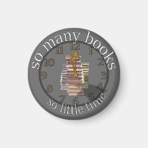 so many books so little time magnet