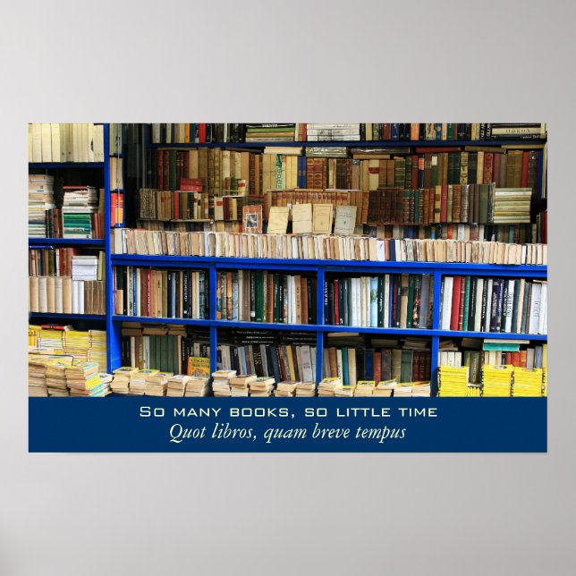 So Many Books So Little Time Poster (Front)