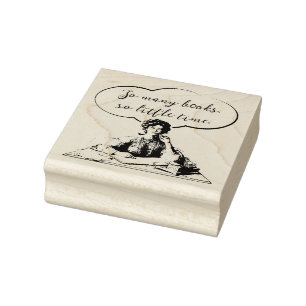 SO MANY BOOKS SO LITTLE TIME RUBBER STAMP