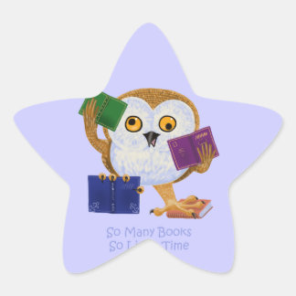 So Many Books So Little Time Star Sticker