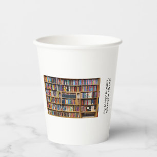 So many books, so much to do! Quote, Book Lovers Paper Cups