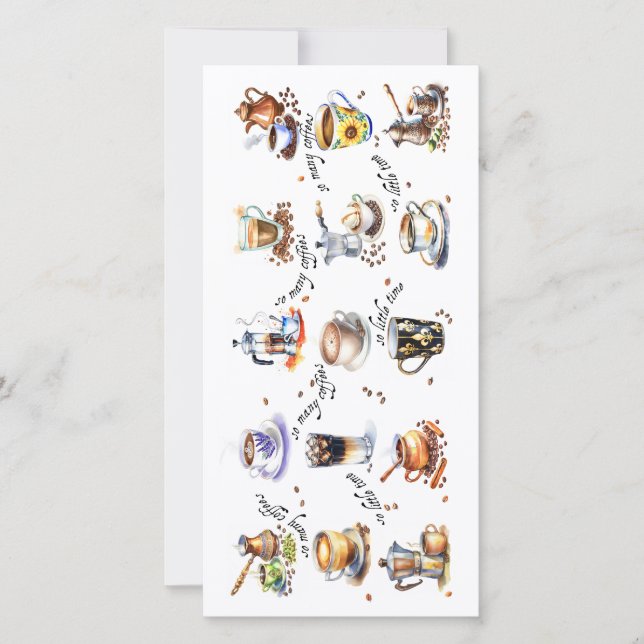 So many coffees, so little time holiday card (Front)