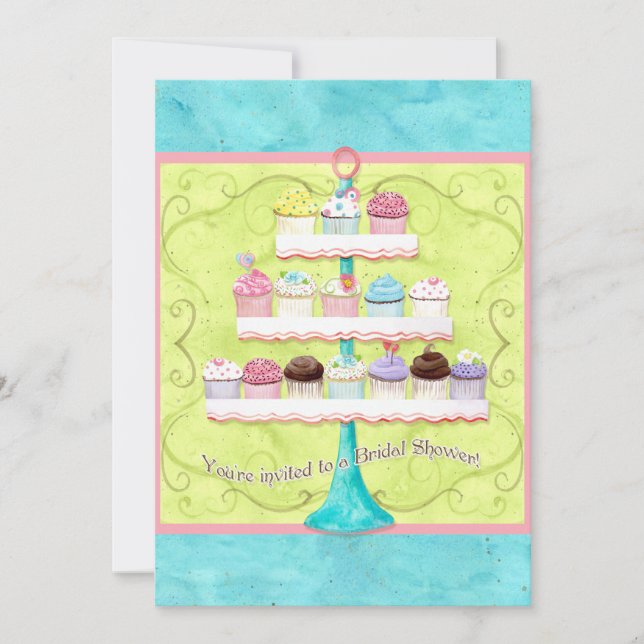 So Many Cupcakes, Bridal Shower Invitation (Front)