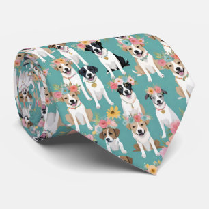 So Many Dogs Wearing Flower Crowns Tie