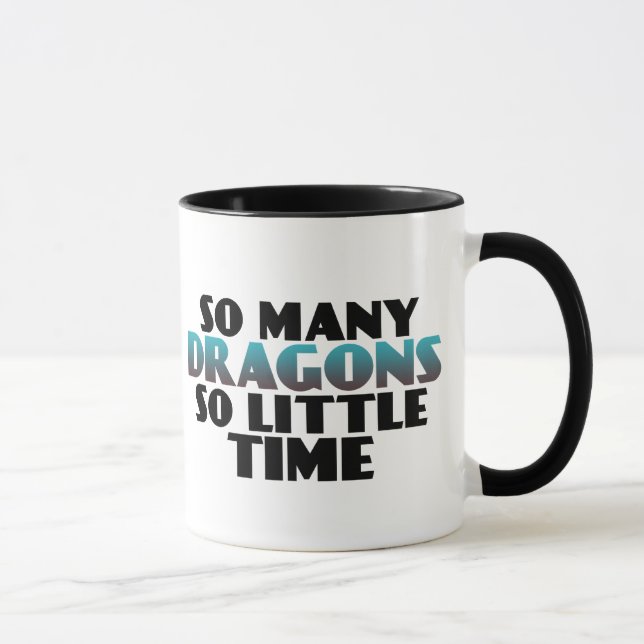 So Many Dragons So Little Time Gamers Geek Mug (Right)