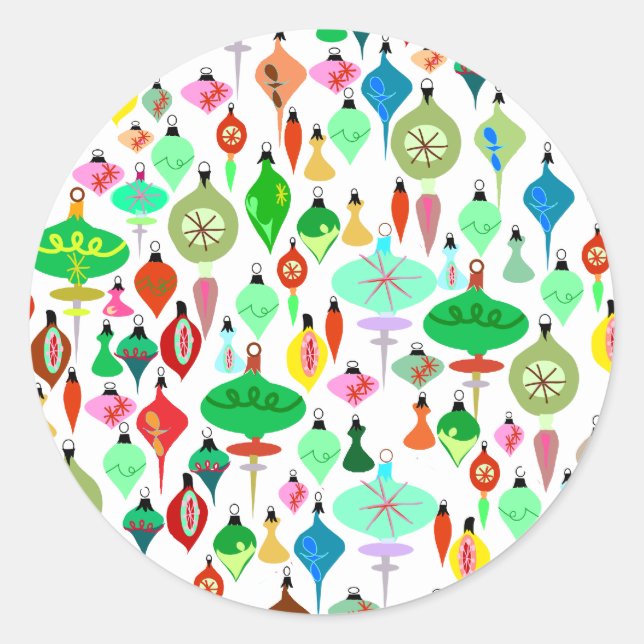 So Many Ornaments Classic Round Sticker (Front)
