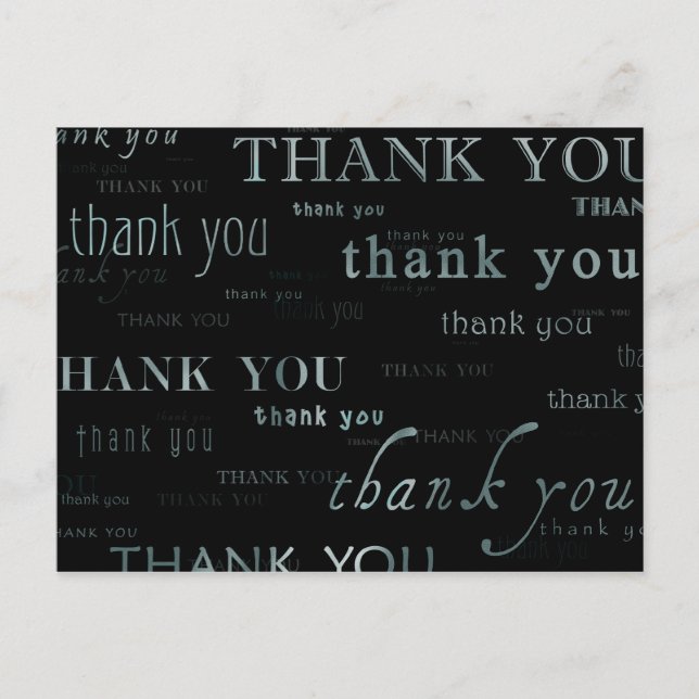 so many thank yous comment card (Front)