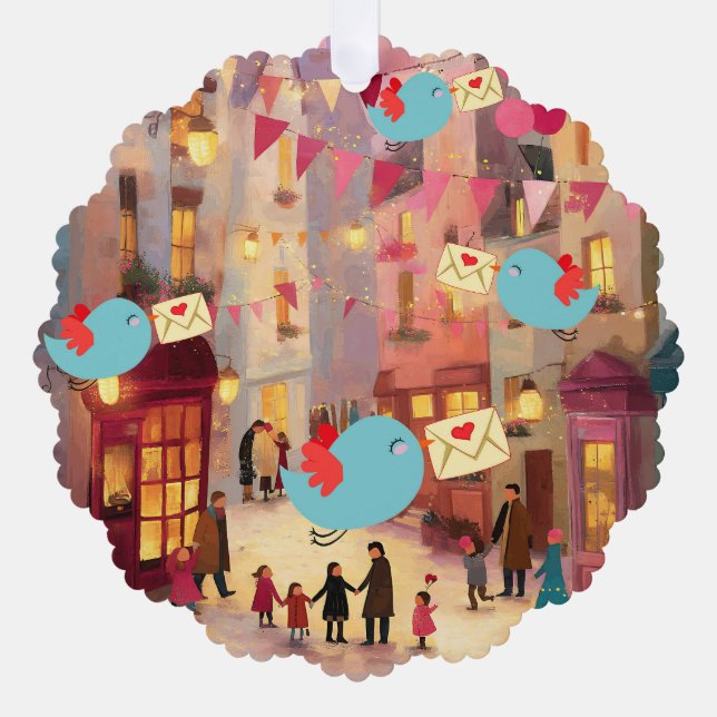 SO MANY VALENTINES FOR DELIVERY TREE DECORATION CARD (Front)