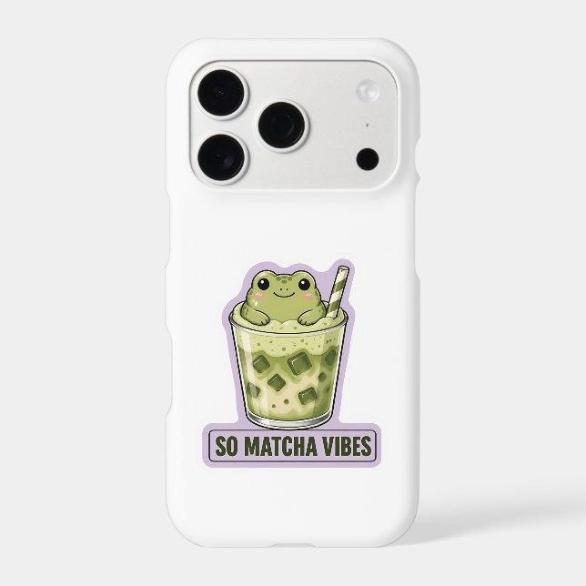 So Matcha Vibes Cute Kawaii Frog Meme (Back)
