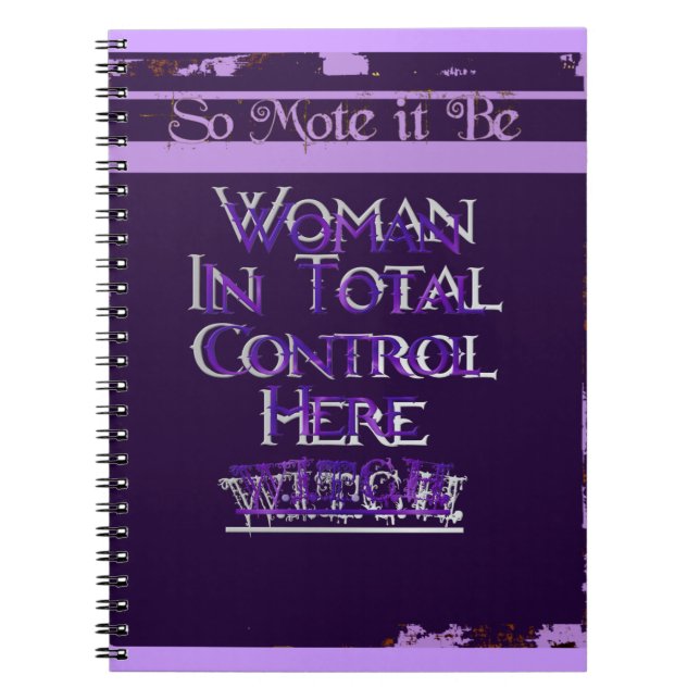 So Mote It Be Notebook (Front)